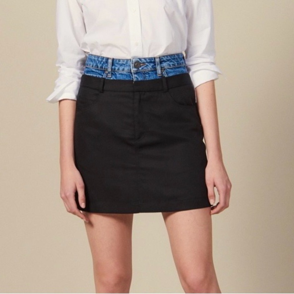 Sandro trompe l’œil effect Skirt